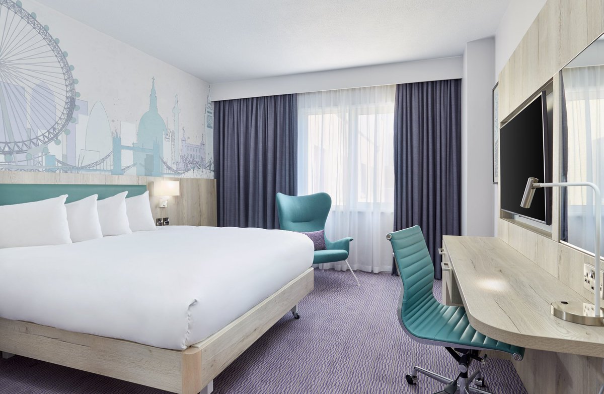 leohotelsukire's tweet photo. Loving the new look bedrooms at @JurysCroydon! The lavender &amp; teal colour scheme is so fresh! What do you think? 😍 #jurysnewlook https://t.co/AMOpEinAYg