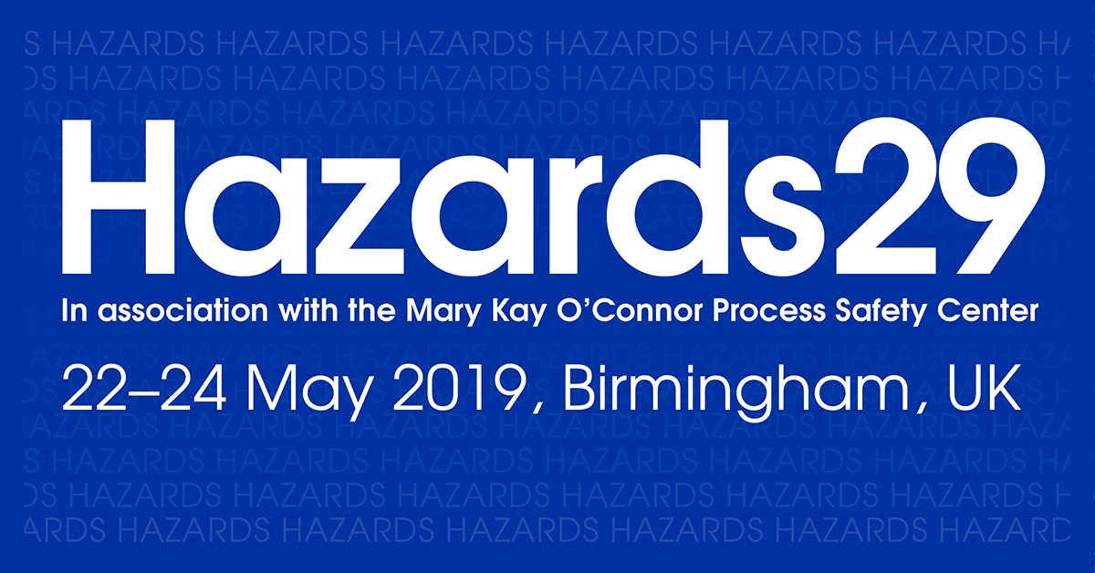 TUVRisktec's tweet photo. Excited to be exhibiting &amp; presenting @IChemE @HazardsUK Conference in Birmingham later this week and talking about all things #ProcessSafety including #RiskAndSafetyManagement, #AssetIntegrityManagment, e-SafetyCases, #GameBasedLearning &amp; much more. Look out for us on Stand 53. https://t.co/MM5JpNzoXF