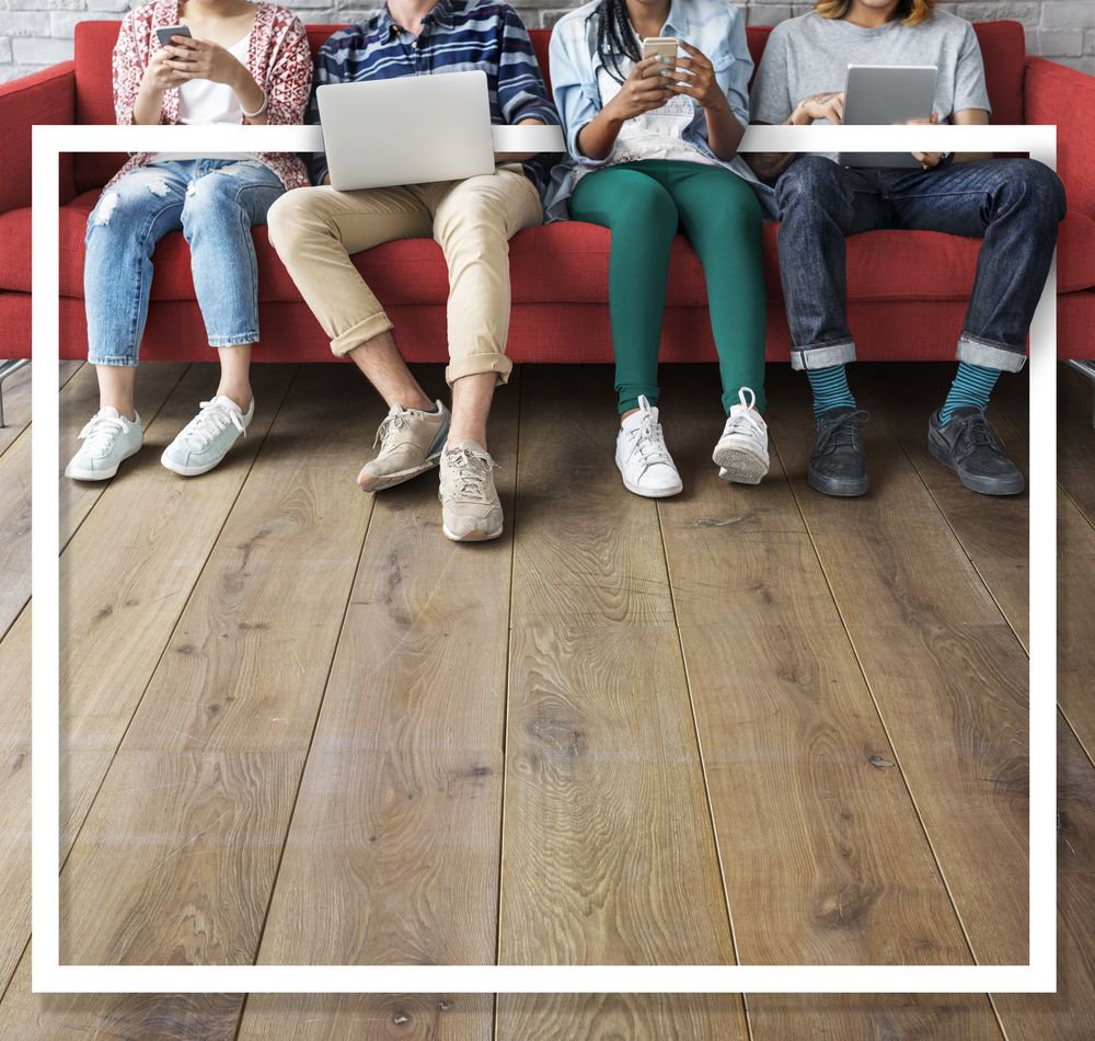 Whoever said that, they really have no idea how modern the wood flooring looks!