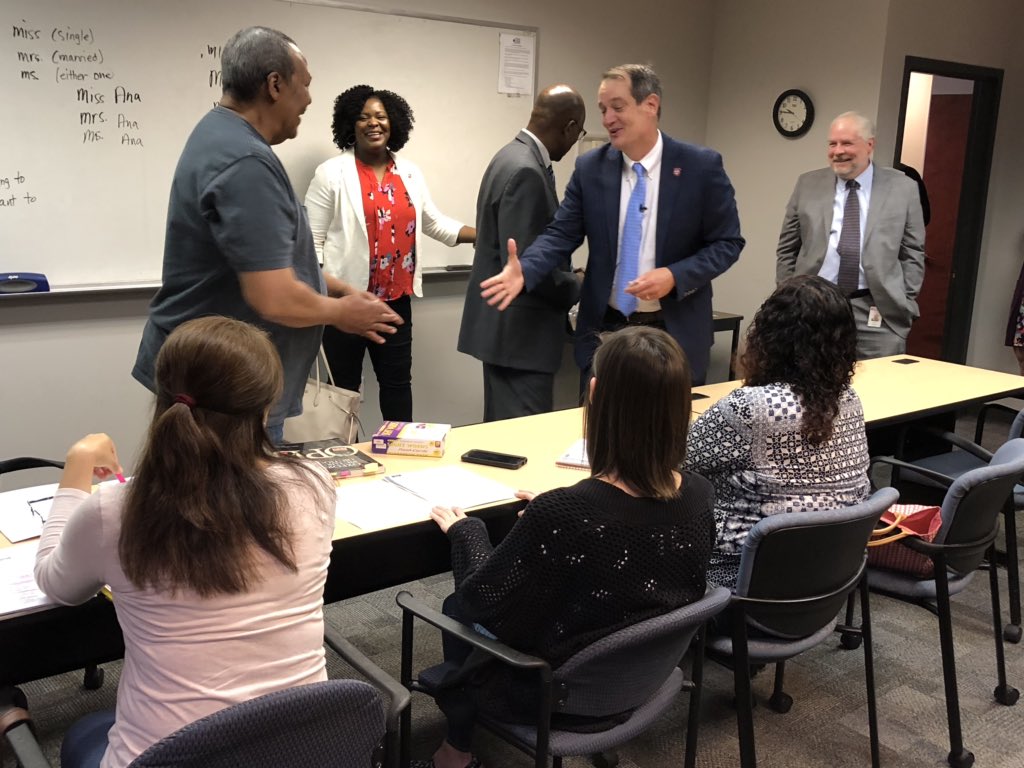 JeffMcCordTN's tweet photo. Our tour of Tennessee continues and today we had a chance to meet everyone doing great work at the American Job Center in Columbia, Maury County. https://t.co/iLqPIhCmxQ