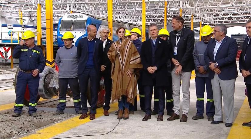 Hoy con <a href="/mauriciomacri/">Mauricio Macri</a> anunciamos el inicio de la obra en la fábrica ferroviaria en Mechita, Bragado. La recuperación de este taller con 100 años de historia, significará en los próximos años 400 puestos de trabajos de calidad y más actividad económica para la Provincia.