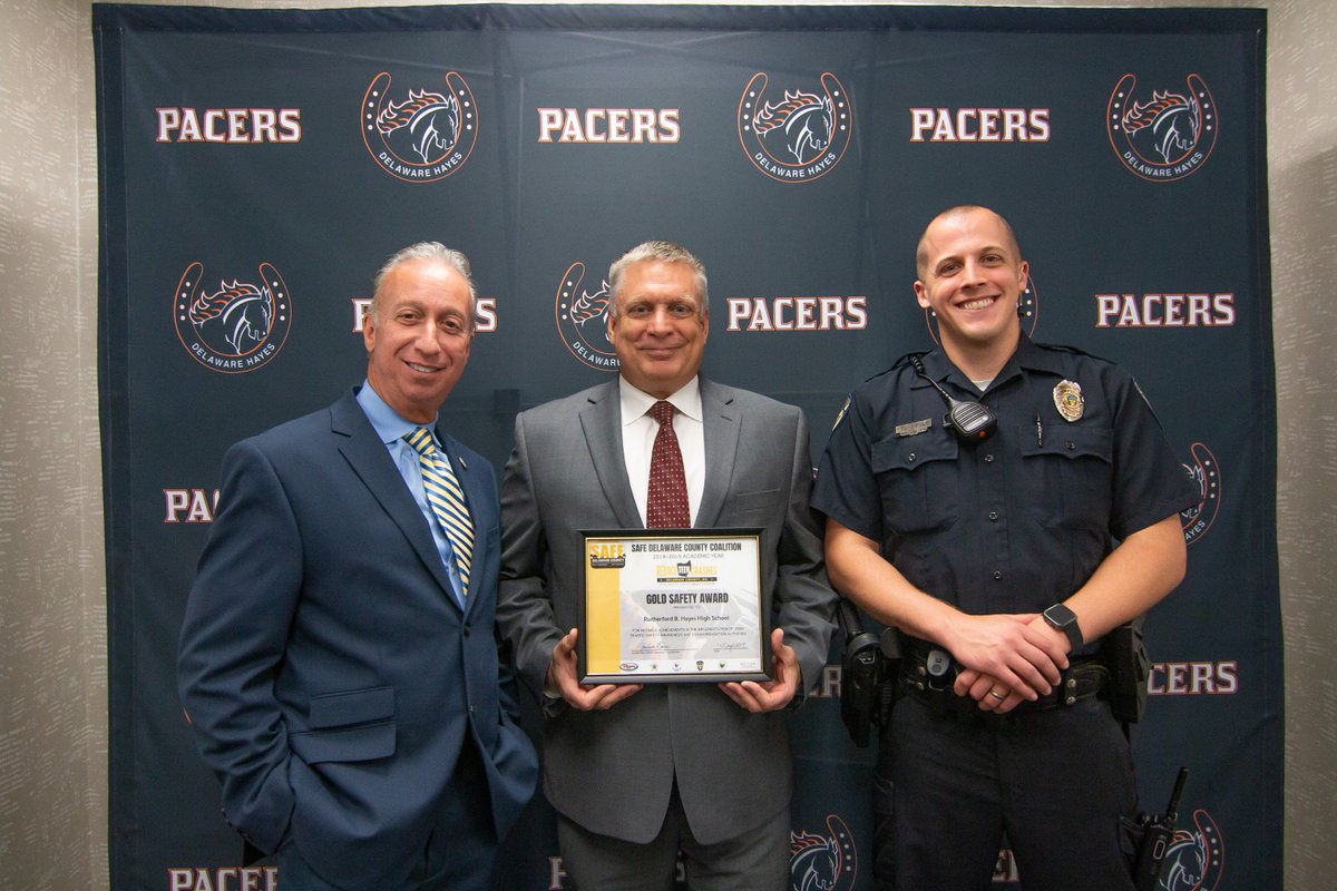 We visited <a href="/HayesHighSchool/">Hayes High School</a> &amp; presented the school-including Principal Dr. Ric <a href="/DrRStranges/">Ric Stranges</a>, SRO Kolp &amp; Capt. Moore, and @SuptCraft-w/a Gold Award. Sponsors with us: Bob Peterson of <a href="/DelCoProsecutor/">Melissa Schiffel</a>, Chuck Green of <a href="/byersauto/">Byers Auto Group</a>, Jackie Bain, SAFE Delaware, &amp; Lt. Eric Caudill, <a href="/OSHP/">Ohio State Highway Patrol</a>