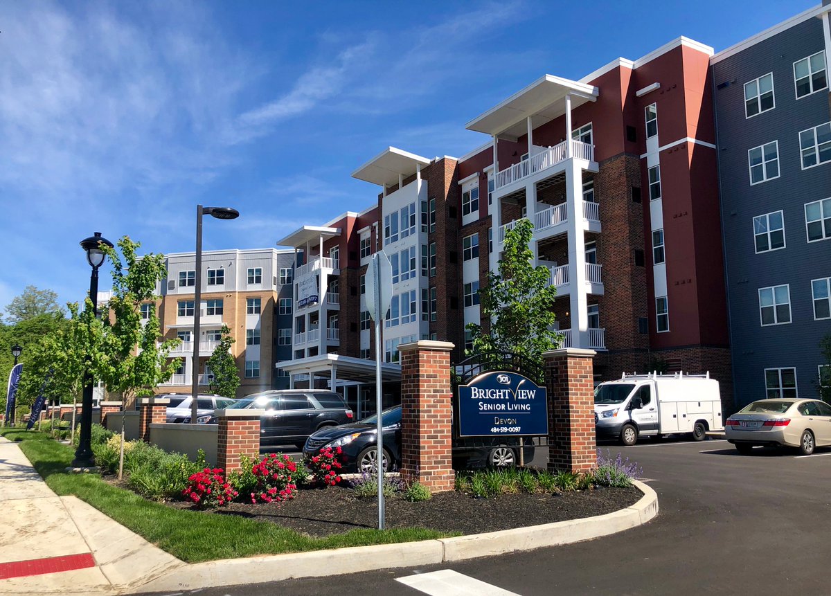 NaveNewell's tweet photo. Perfect spring weather to get out of the office and visit one of our projects - #BrightviewDevon #SeniorLiving. #LandscapeArchitects #CivilEngineers #Surveyors #CourtyardLandscape #LandscapeDesign #StormwaterManagement #LandDevelopment #ChesterCounty #TredyffrinTownship https://t.co/68O1KhNrHv