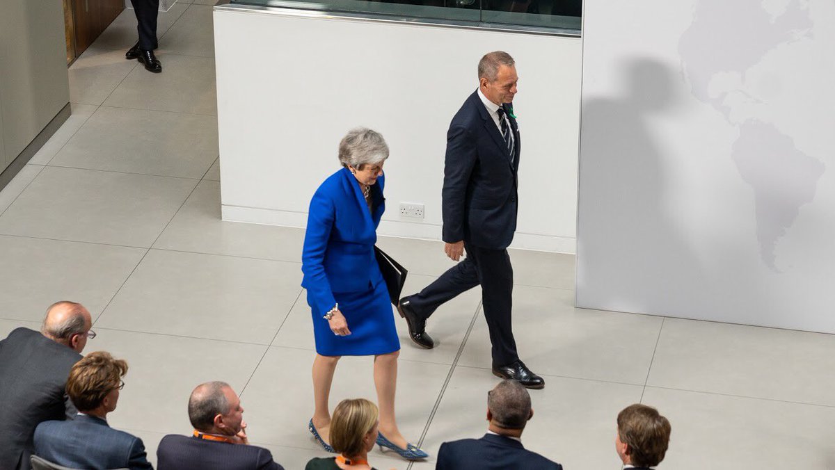 KevinJDEllis's tweet photo. I’m delighted to welcome the Prime Minister, Theresa May, @10DowningStreet to our office for her announcement of “A new Brexit deal - seeking common ground in Parliament” https://t.co/UFFvcgqrrj