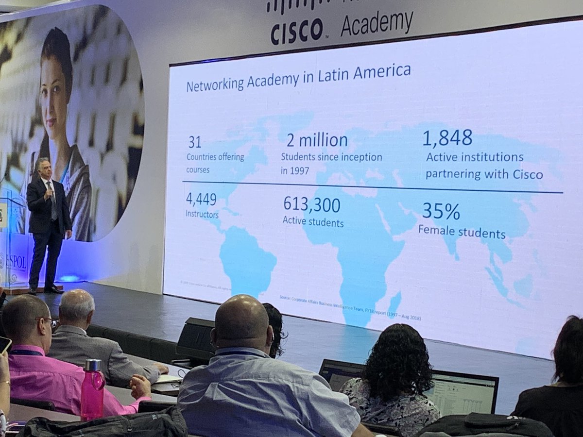 joesquiv's tweet photo. Director de estrategia de aprendizaje e ingeniería Farsheed Tari compartiendo el impacto de Netacad en Latinoamérica #AcadConf https://t.co/MC8BerHYiL