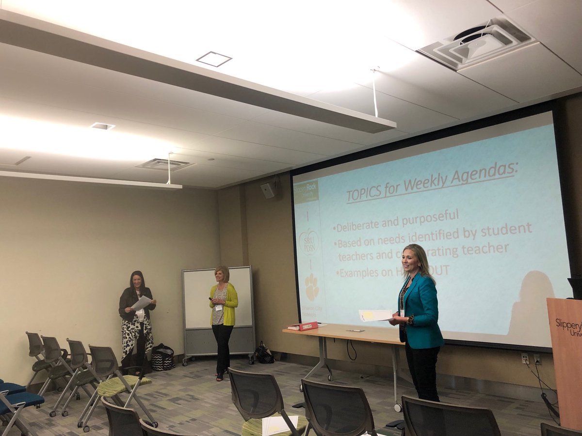 nstsc_'s tweet photo. Dr. Christine Walsh, Mrs. Lisa Nicastro,and Ms. Heather Starkey-Webber “Mentors Beyond the Cooperating Teacher and University Supervisors: Weekly Conversational Meetings Facilitated by Specialists in a School” https://t.co/I9tYOHXVxr