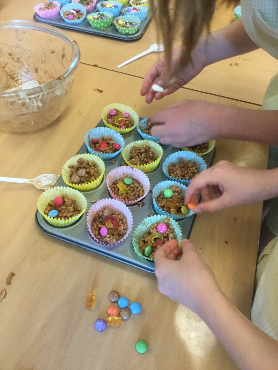What a fabulous afternoon at Cooking Club. Today we made rice crispy cakes and they all loved it. We finished with a challenging food crossword!