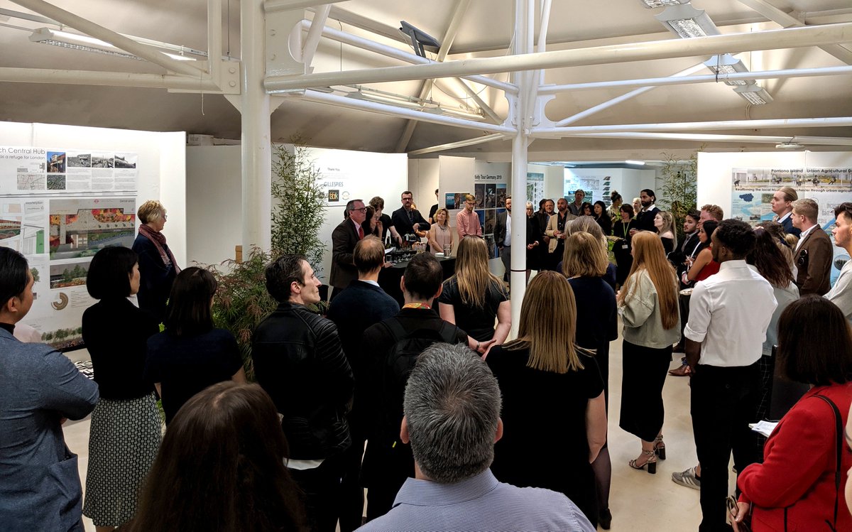 WrittleDesign's tweet photo. #WUCshow2019 winner of the Gillespies award for Best Showpiece in #LandscapeArchitecture &amp; #GardenDesign was Dahye Kim, with her project ‘Reforest Community’. Award presented by Stuart Davies, Landscape Architect at Gillespies, &amp; Prof. Tim Middleton, Vice Chancellor of #WUC. https://t.co/ApnBnd5bwF
