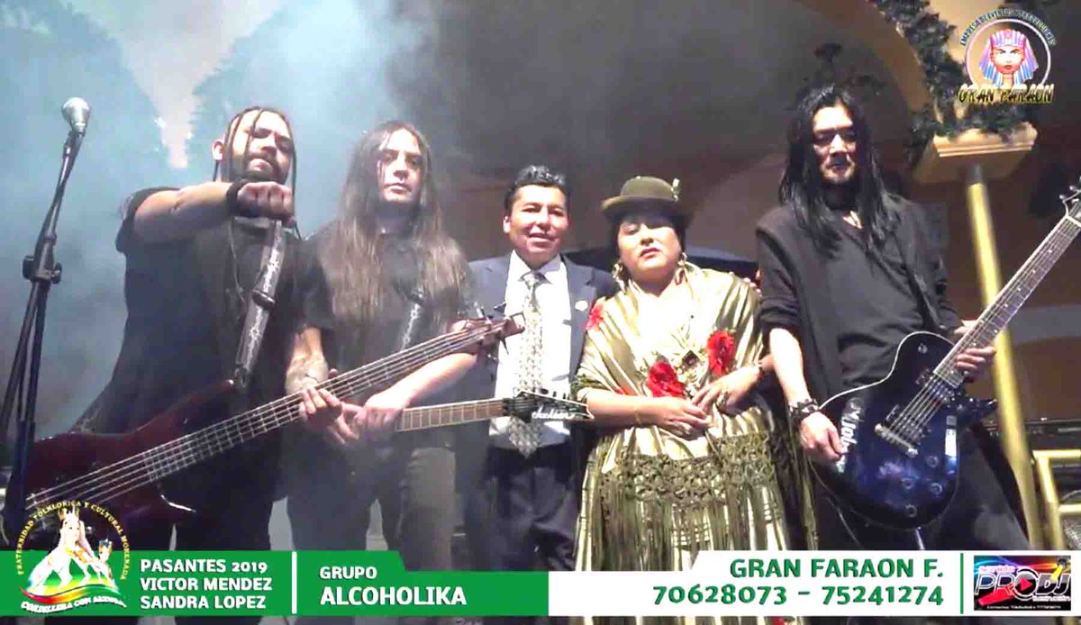 ATBEnConexion's tweet photo. ¿Ya viste la actuación de #Alcoholika en un preste de #ElAlto con mosh incluido? https://t.co/Vpz4mmtS6P https://t.co/c8opy41KMu