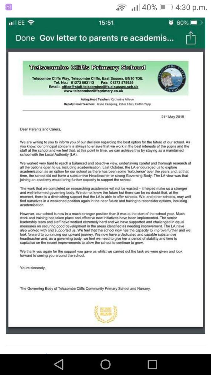 Fantastic news today! Thank you to our wonderful govenors for making the right decision and to all those who supported our campaign!