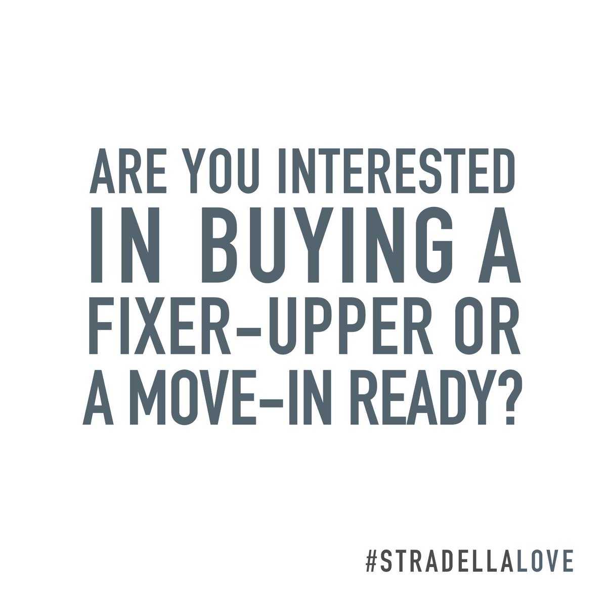 StradellaGroup's tweet image. What are you looking for when you’re house shopping? Does a fixer-upper sound exciting to you or is it more of a headache? We’d love to hear your thoughts  instagram.com/p/Bxs19czH7uZ/