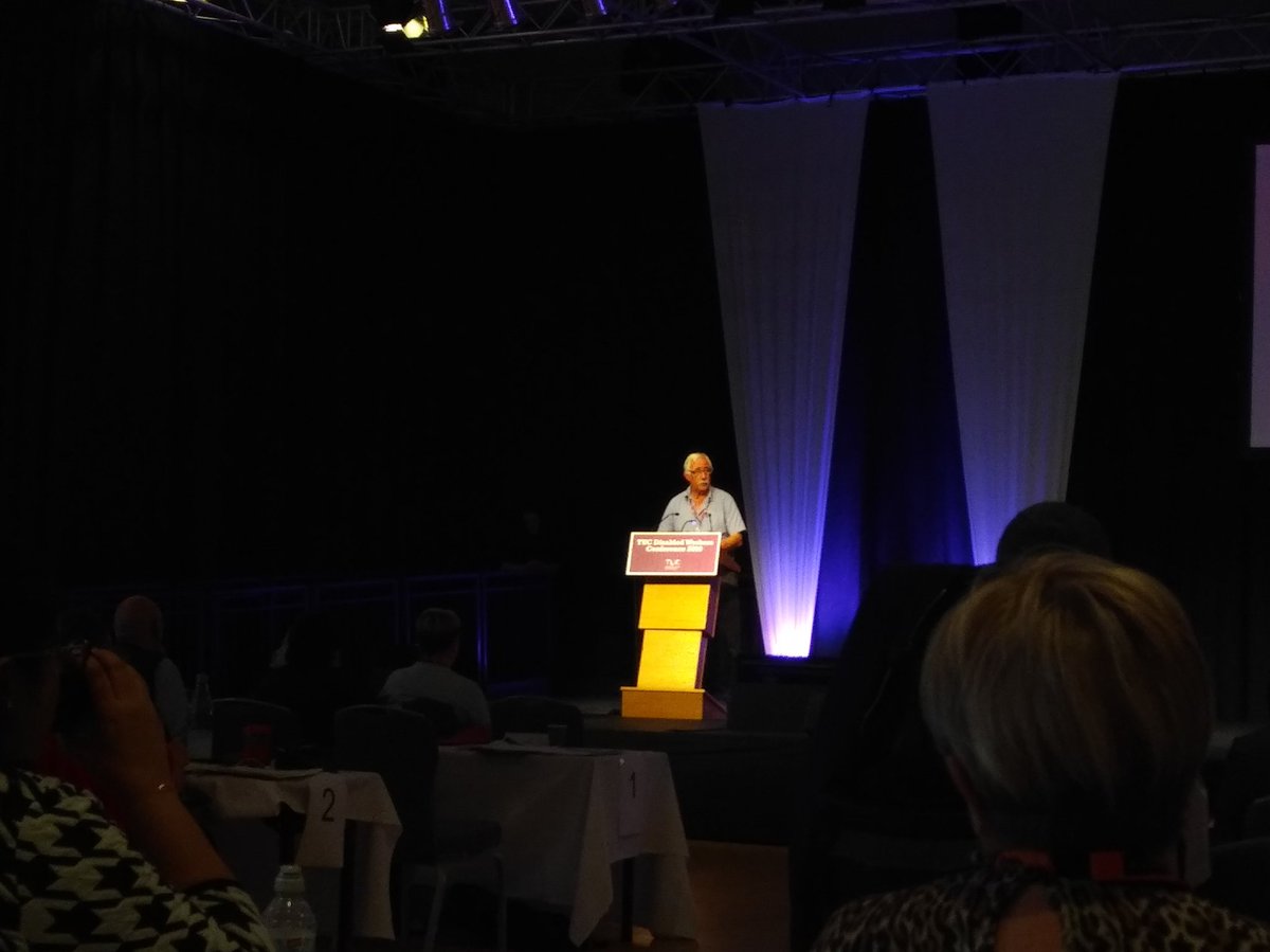 BrokenEyesTwit's tweet photo. @BarrieWorth from @ProspectUnion seconding FDA's Motion 'the disability pay gap' at #TUCDisability conference https://t.co/EL6aDl8HCr