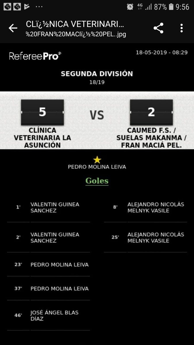 Nueva victoria esta semana que nos hace lograr el Ascenso de categoría a falta de 3 partidos por disputar #Afull