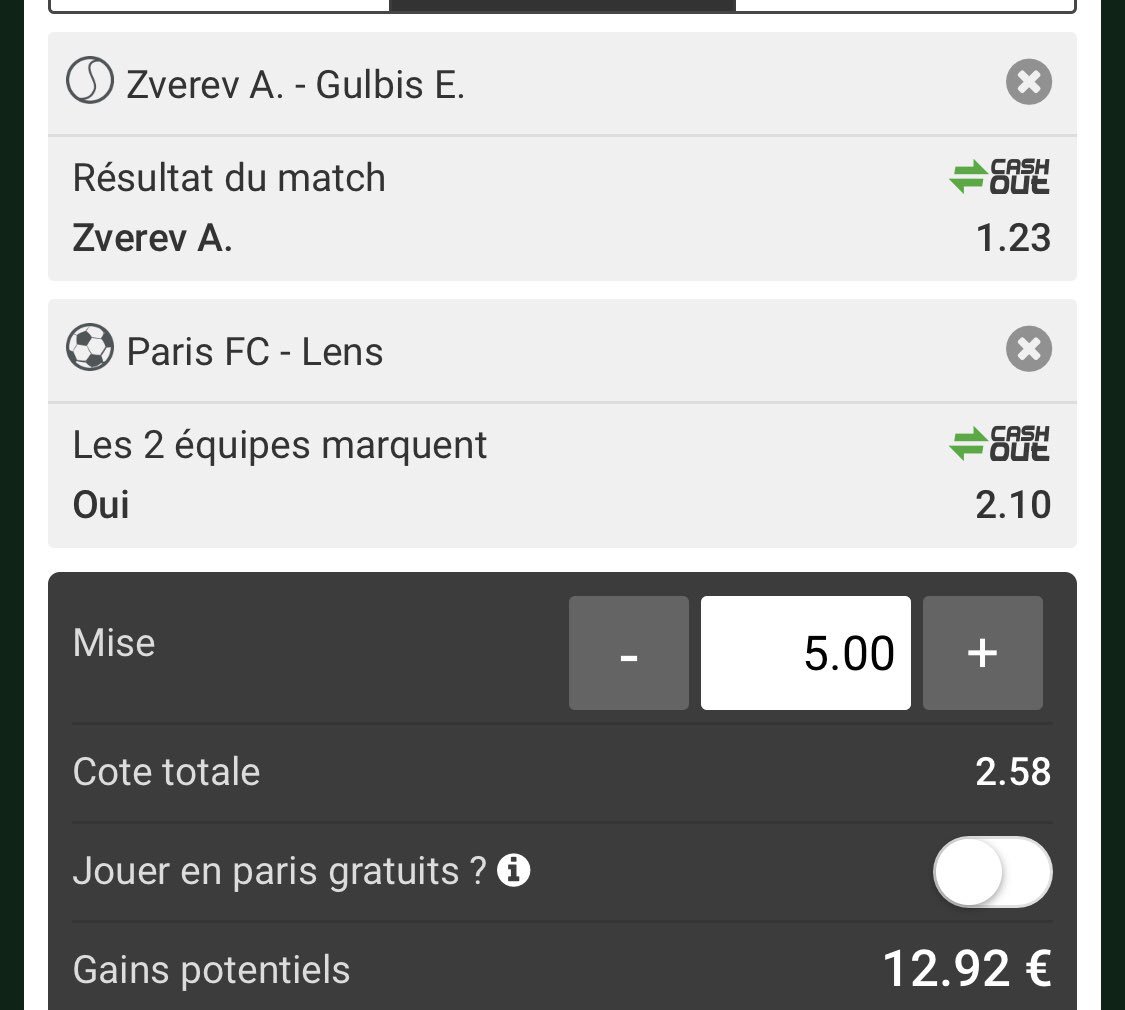 PPronos_'s tweet image. [PRONO DU JOUR🙏]

🎾 Zverev
⚽️ Paris FC / Lens BTTS 

RT / ❤️ pour le soutient 

GL la team , peut être un deuxième bet dans la soirée !

#TeamParieur #ParionsSport