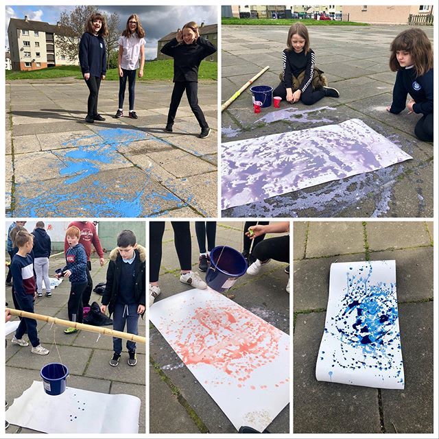 GrowTogetherEd's tweet photo. ‘Making Places’ pendulum art with @TheCityofPlay and @CanalViewPSEdin today. #murrayburn #westerhailes #hailesland #communitypark #greenwayyourway https://t.co/thPgSAZDK4 https://t.co/RC0ueR3SZv