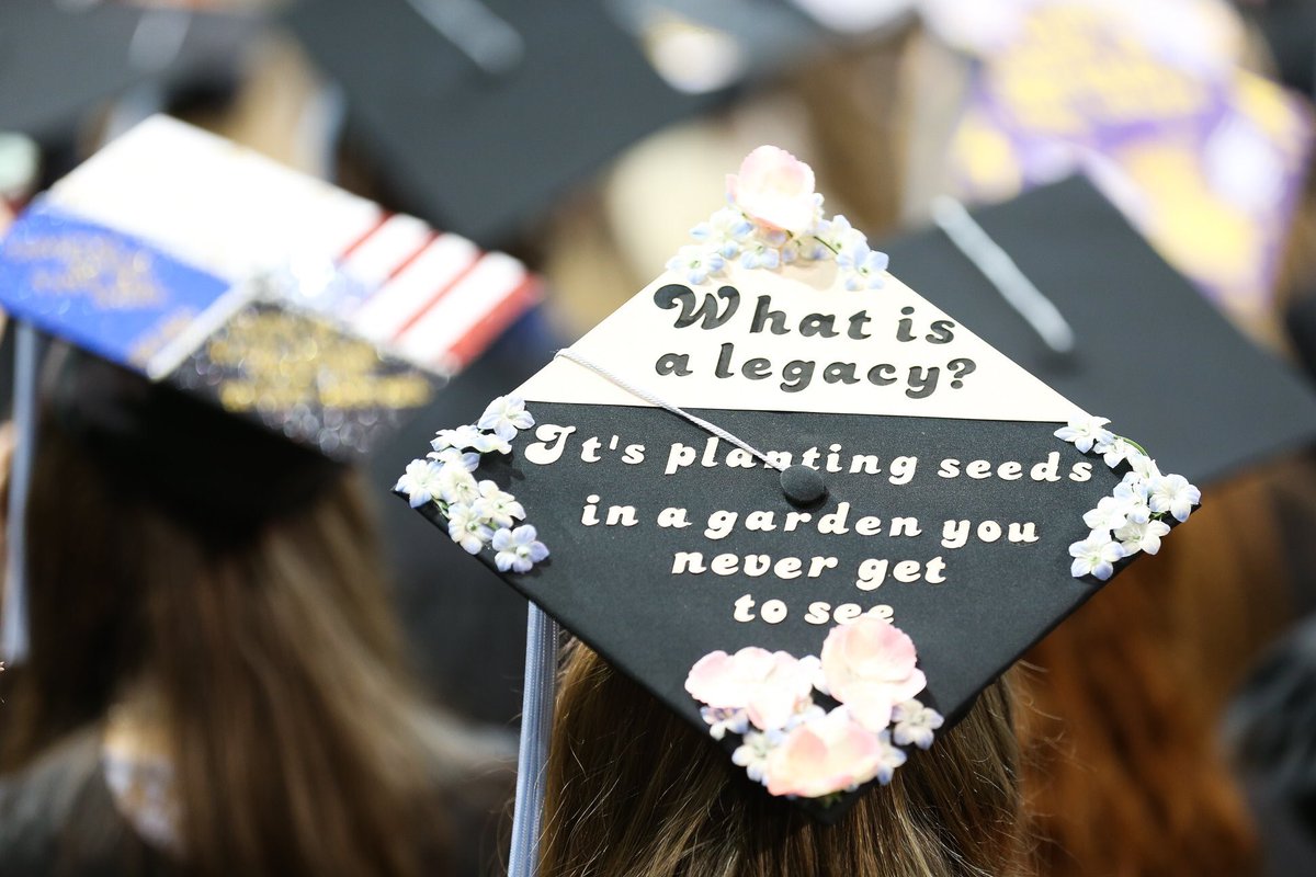 KDush11's tweet photo. As a teacher, I am going to have hundreds of students walk through my classroom, and for many of them, I will not know where they end up in life. I just have to hope that I have taught them well.
•
@Lin_Manuel @HamiltonMusical #Hamilcap #Graduation https://t.co/zwqeOG2dyk