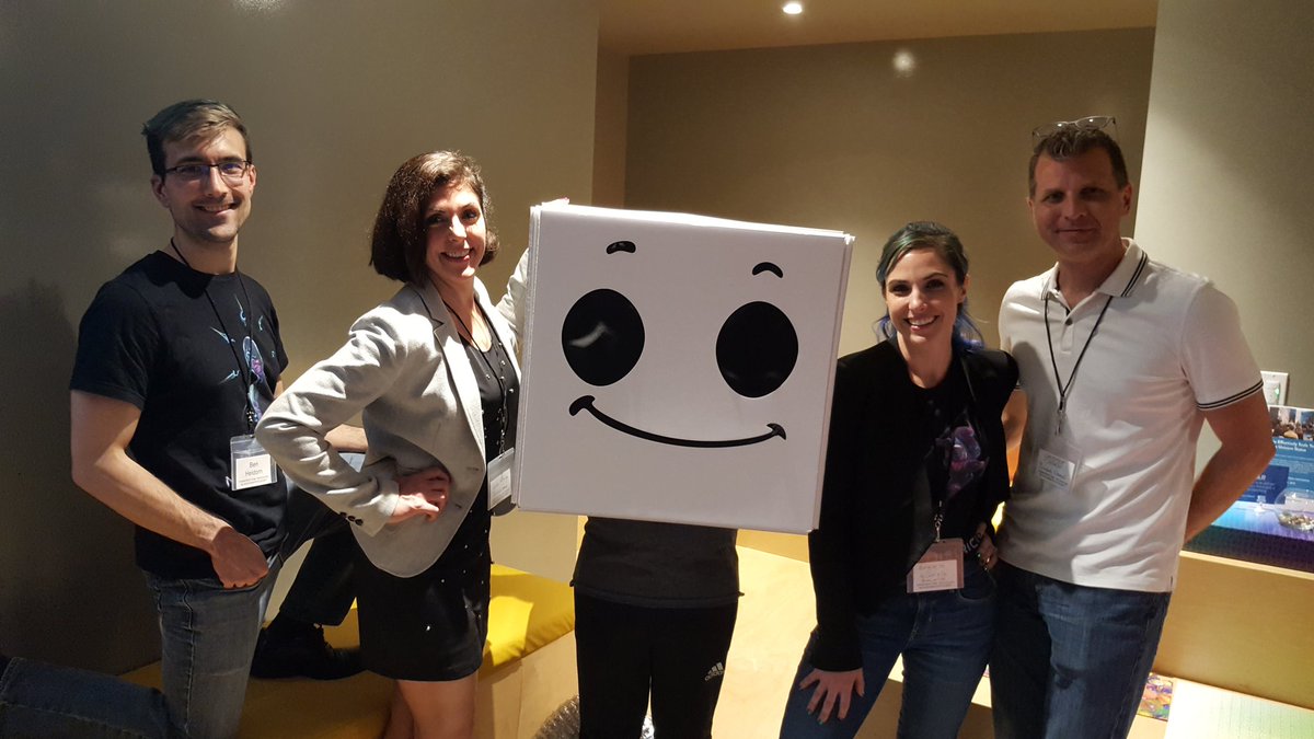 sirjohnhargrave's tweet image. Congratulations to the team from Blockade Games, the winner of our $100,000 Chain Reaction pitch competition! With Ben Heidorn, Andrea McGinty, Marguerite deCourcelle, Christopher Chapman, and Blocky McBlockchain, the industry&apos;s new mascot!

#blockchain #bostonblockchainweek