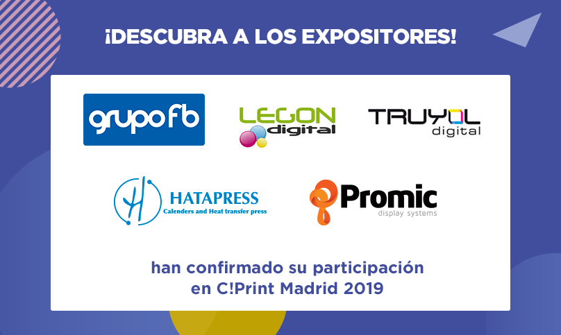 CPrint_Madrid's tweet photo. !VEN A VISITARLOS! 🎉
Las marcas y los #distribuidores líderes del mercado estarán en #CPrint Madrid 2019 : @Grupofbmaq, @legondigital, @truyoldigital, @hatapressht y #Promic. Consulte la lista actualizada de todos los #expositores aqui : https://t.co/BvpPvAlUW0 🧐 #CPrintMadrid https://t.co/isbHmQVlOu