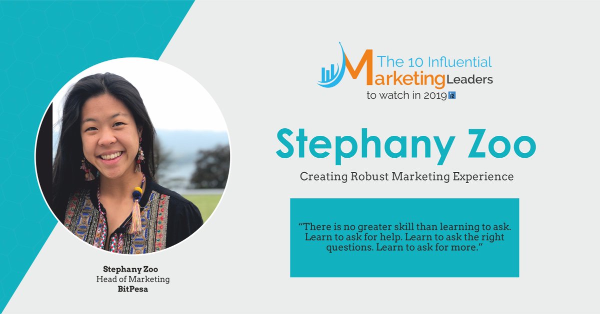 insightssuccess's tweet image. #StephanyZoo, Head of Marketing, Branding &amp;amp; Communications at @BitPesa shares about her journey and contribution through BitPesa, A digital foreign exchange and #paymentplatform for #frontiermarkets.

#digitalforeignexchange #MarketingLeaders bit.ly/2Eq1gro