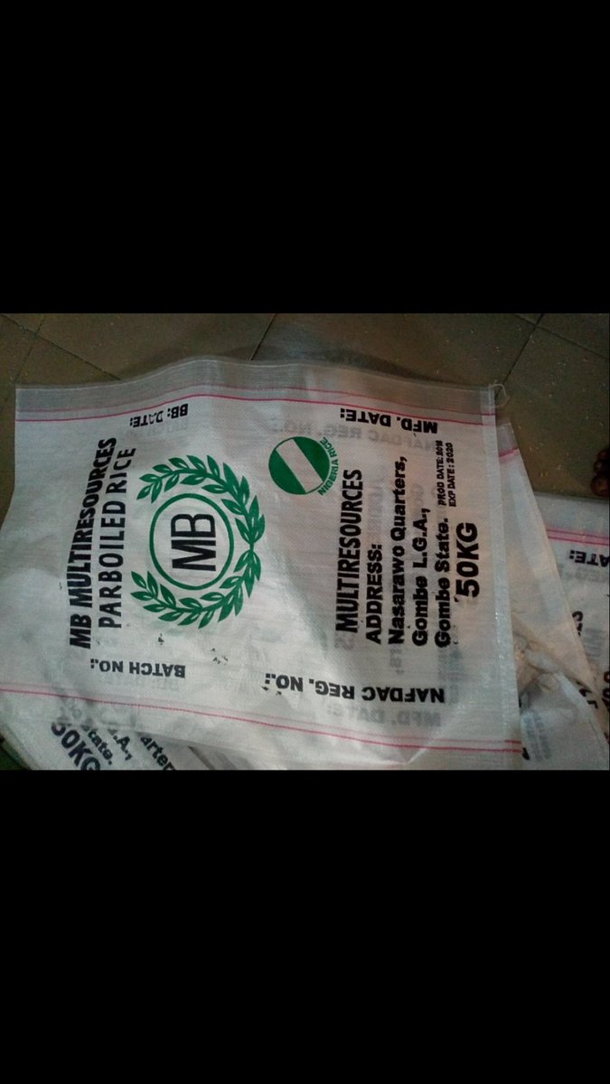 Magjeee's tweet photo. Please endeavour to RETWEET my hustle, my customers might be on your timeline.

Hello Twitter family,

May I introduce you to MB Multi-Resource Parboiled Rice (MB RICE). It's hygienic, absolutely stone-free and one of the best Nigerian rice you could ever see. https://t.co/wBwPg70bzy
