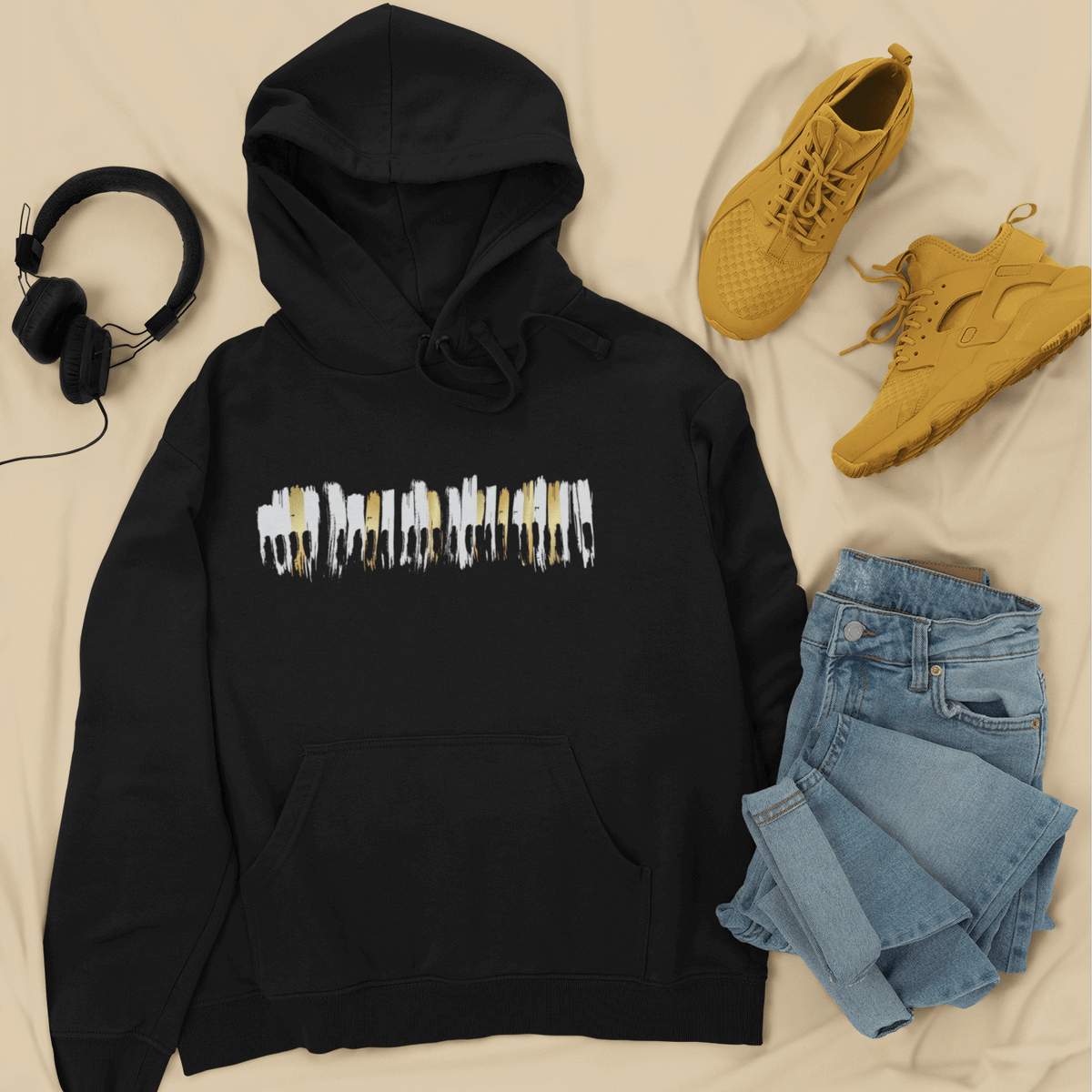 lkcreactive's tweet photo. Music Lovers, what gets you going in the morning? Today we work in gracious presence of @didoofficial  Check it out how cool this keyboard pullover turned out! #4000C #Pullover  #musicshirt https://t.co/poaO6qvBB0