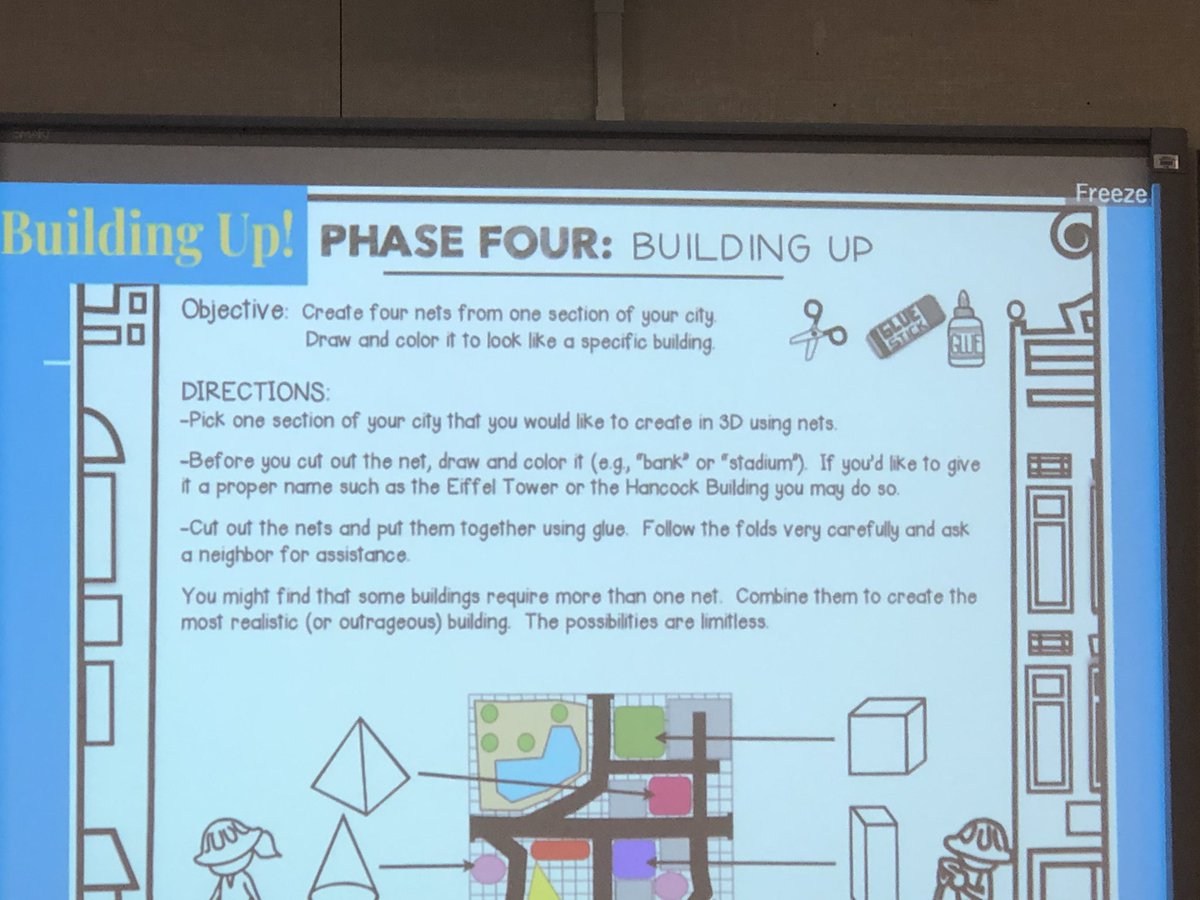 CasaLomaBCSD's tweet photo. 4th graders in @FGurrola91’s class create geometrocities using 3-d shapes! #teamCasaLoma #teambcsd https://t.co/AB0bHkGVRs