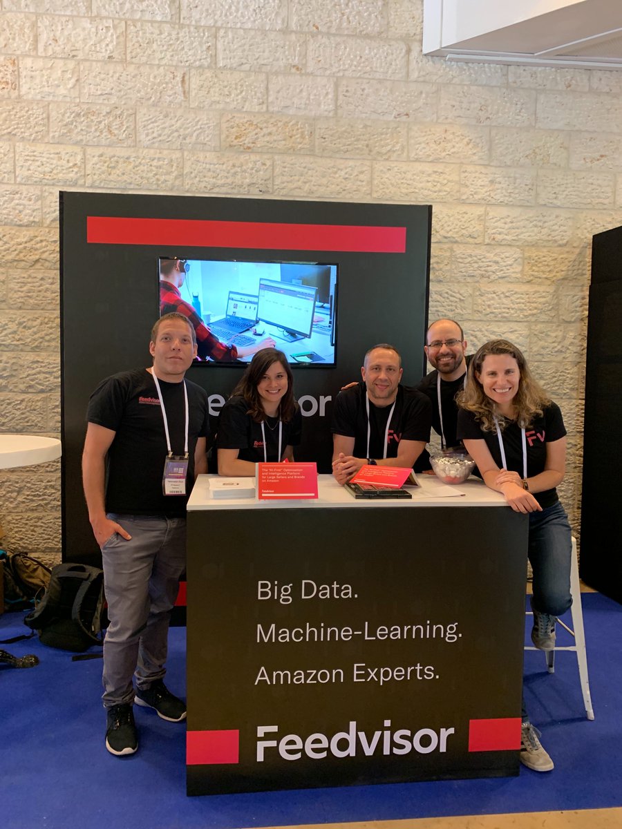 feedvisor's tweet image. The Feedvisor team is proudly representing at the AI Data Science Summit today in Israel! Our CTO and co-founder Eyal Lanxner is speaking on the topic of big data and machine-learning technologies to optimize e-commerce actions. Say hi to the team if you are there! #AIDataScience