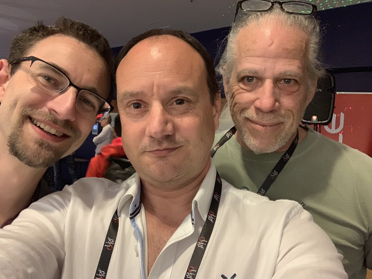 RonEkins's tweet photo. Catching up with friends #FSDC2019 @FsdcFi https://t.co/0xcOEBqPnh