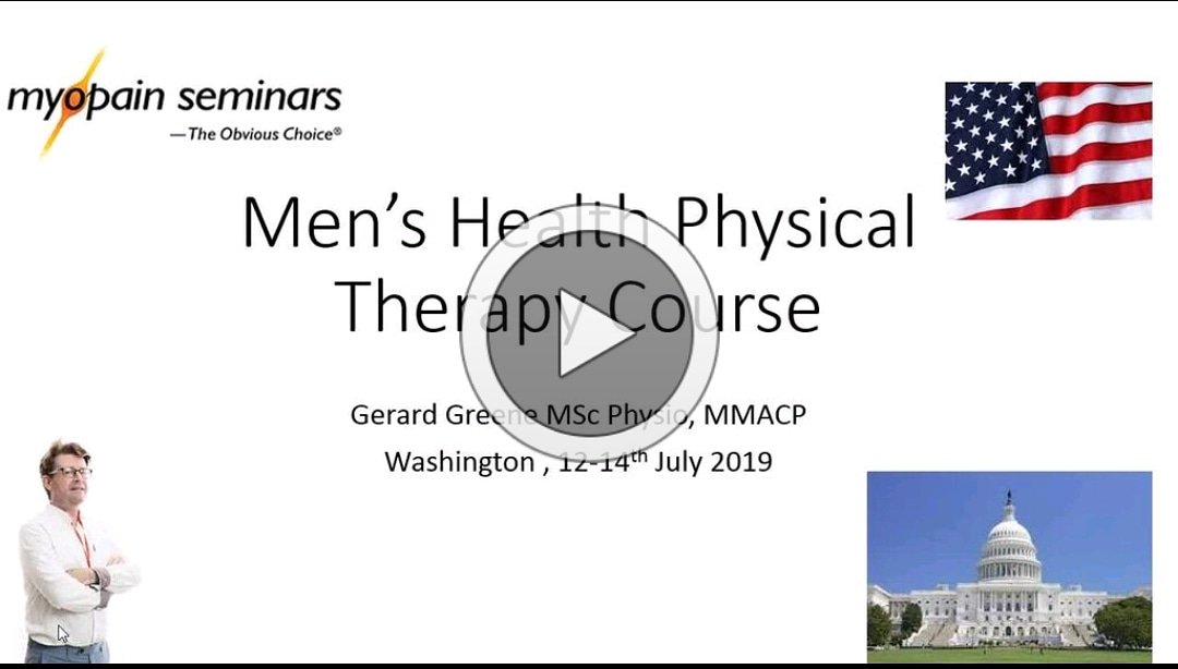 Hi Ann <a href="/PranaPT/">Ann Wendel</a> Thx for the FB post. Really apprec it. Perhaps we will catch up for a beer in DC , thx for sharing my 1st USA 
Introduction to Men's Health Physical Therapy Course: Washington DC, July 2019. <a href="/PRforPT/">Emilio Jones Rouco, MA</a>

myopainseminars.com/course/an-intr…