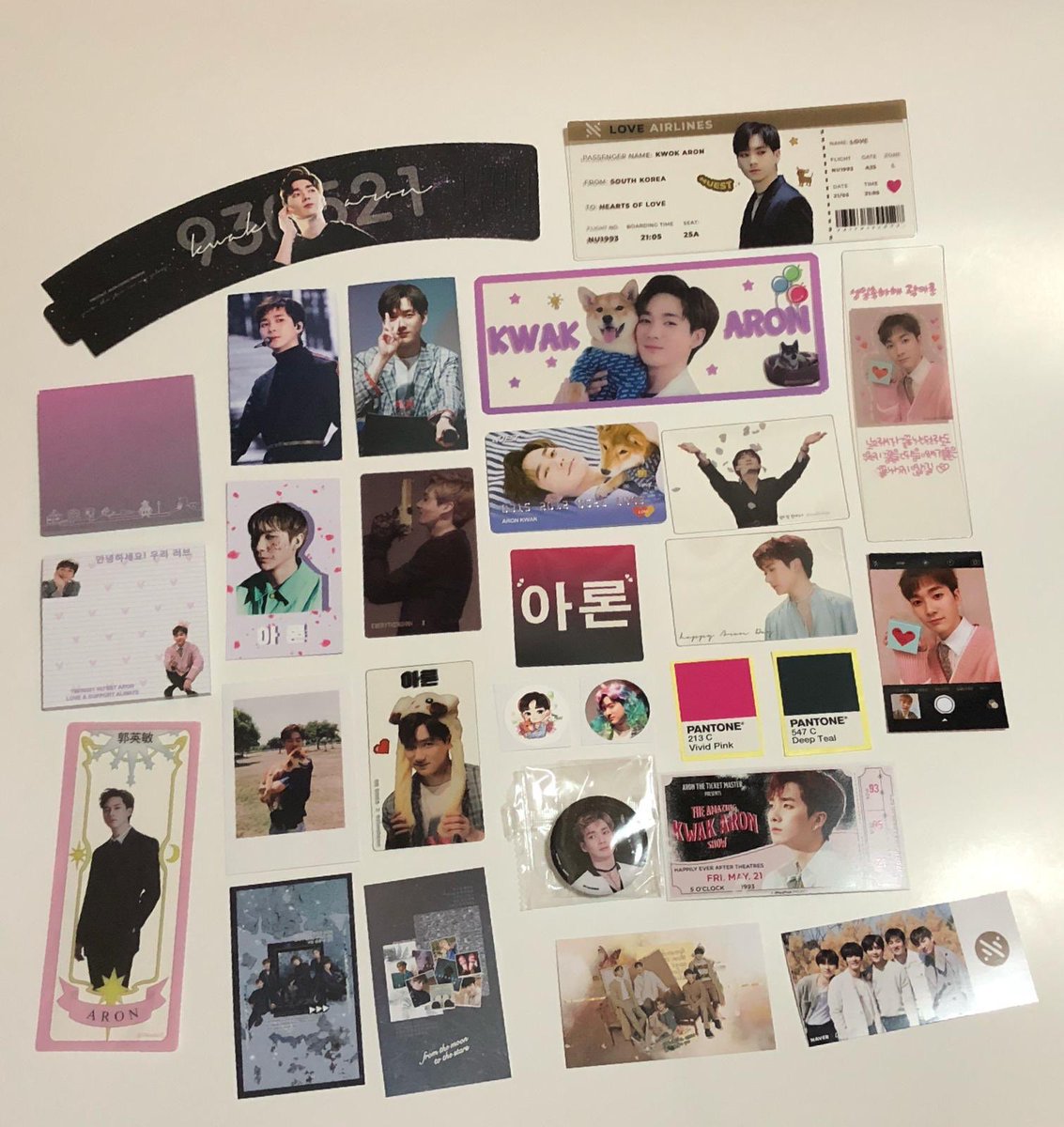 Hirrukawa's tweet photo. Late post! Thank you to everyone who gave out fansupport for #0521ARONDAY at coffeesmith for the past few days! And also thank you to @0521ARONDAY for hosting the event!

The fansupports are so pretty 😩🥰😍

#National_Aron_Day #NUEST #5월의_선물_아론데이 https://t.co/YA5e37N6Zs