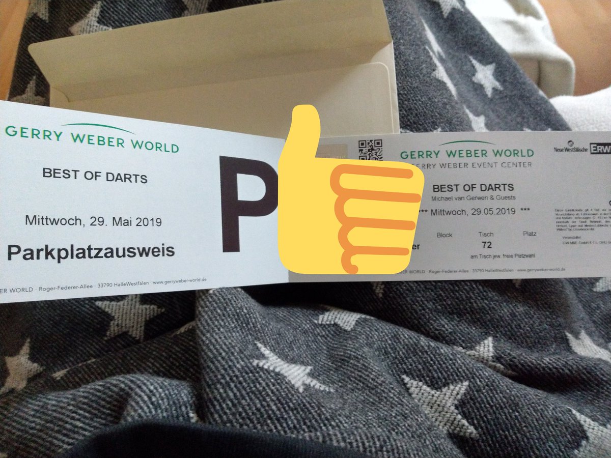 _butterblume170's tweet image. YEEEEESSSSS♥️🎯Noch zur Post gefahren, Einschreiben abgeholt! Sie sind da!!!! I'm soooo happy. #GerryWeber #BestofDarts #VIP180  😍😍😍
