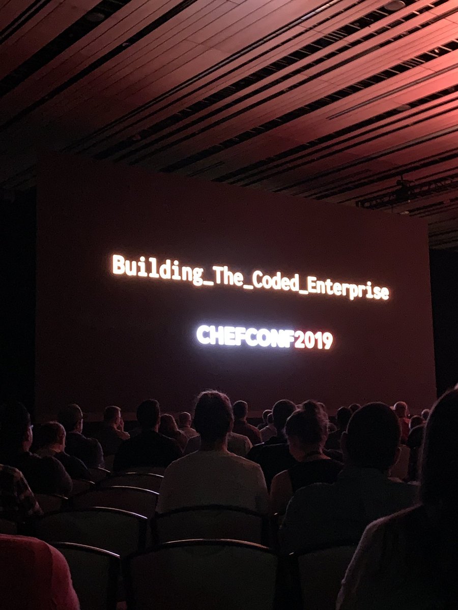 rico_is_firedup's tweet image. We are live! #ChefConf2019 #codedenterprise