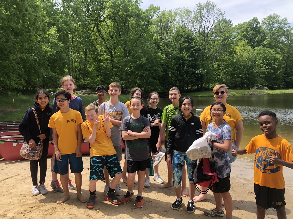 @StAnnSchool_NJ 6th grade Ss is having an awesome time <a href="/YMCACampBernie/">YMCA Camp Bernie</a> for their field trip! my group zip lined and built rafts this morning. #saslville #lawrencevillenj #mercercountynj #stannschoolnj