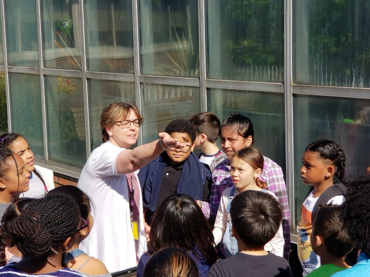 Great visit to <a href="/OaksideAwesome/">Oakside Elementary</a> today. Observed Ms. Soucy's class releasing their Painted Lady Butterflies. The class watched the larva>caterpillar>pupa>butterfly metamorphosis in their classroom. The students were excited to see the butterflies flying free.