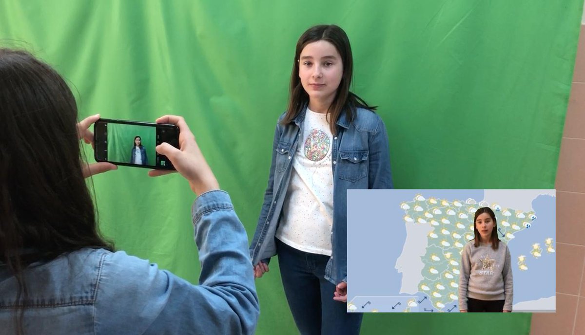 FernandoBoillos's tweet photo. El proyecto: "El Tiempo" llega a su fin. Os dejo a mis chic@s utilizando el chroma para convertirse en verdaderos meteorólog@s.Estoy deseando ver los resultados.🌨️

@EducWeb @ftsaez @flipped_primary @rickyacin @innovacion_edu @BioLolaC @rosaliarte @Profe_RamonRG @ClassroomCrafts https://t.co/QmmGmln5E9