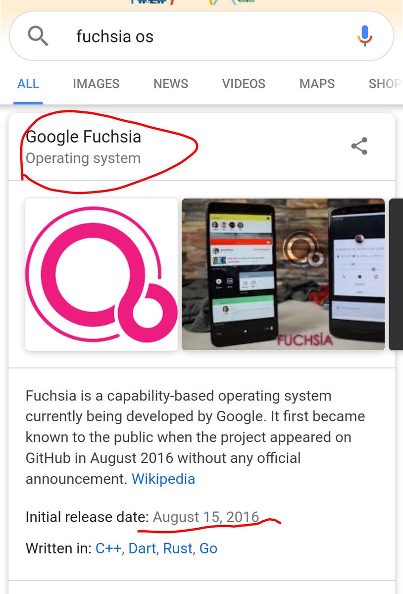 Alpertcr7's tweet image. There's a trending article (more like a Huawei advertisement article) says, #huawei announced their ongoing OS program, called #FuchsiaOS .
I mean, what?? @Google