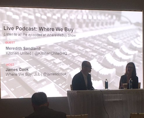 “Millennials spend more on food than ever...more on restaurant than grocery.” <a href="/KitchenUnitedHQ/">Kitchen United HQ</a> COO Meredith Sandland talking ghost kitchens and transformation of food industry at #ICSCRecon