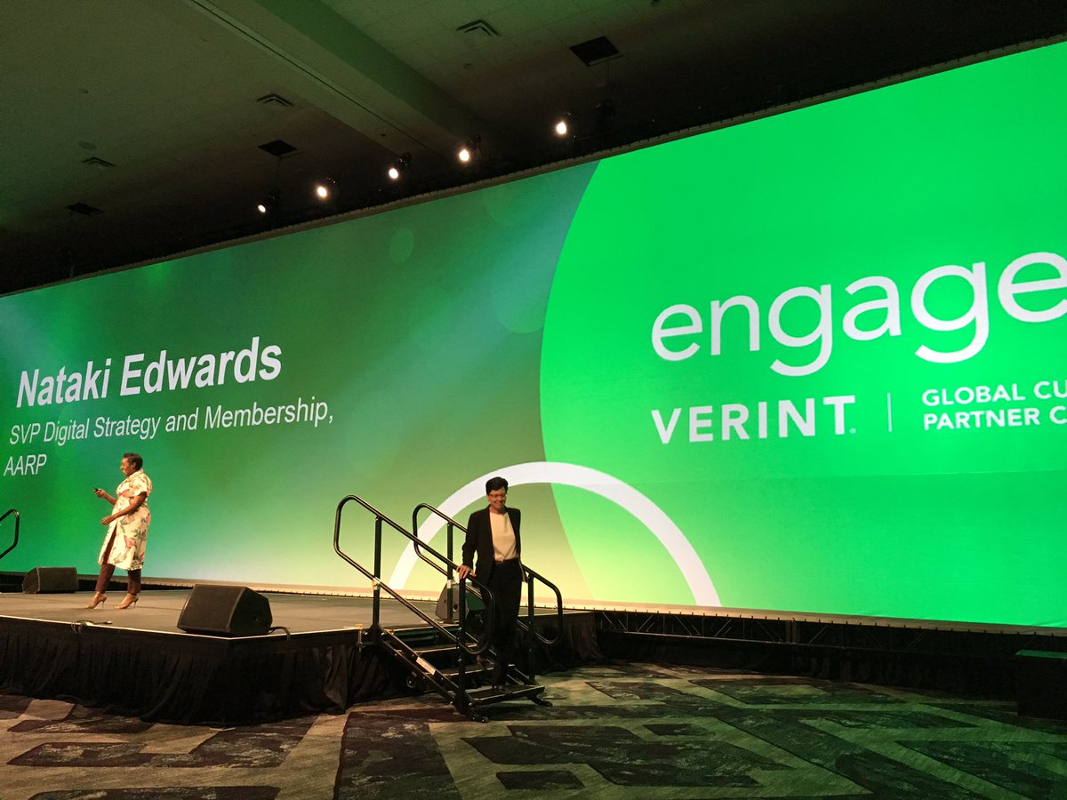 Nataki Edwards from ARRP explains how they operational customer experience #connectatengage <a href="/Verint/">Verint</a>