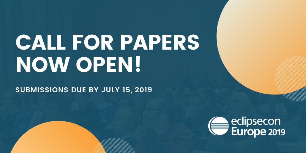 ocfortooling's tweet image. Talk with your team, visit the CFP, and share your technological story - Submit your talk for EclipseCon Europe 2019! Submit your talks by July 1 and qualify for the early bird selections! 
❯ bit.ly/2EjJ8z5