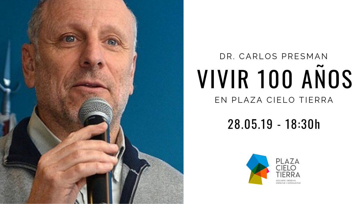 PCieloTierra's tweet photo. ¡AGENDÁ!
📌Este 28 de mayo Carlos Presman en Plaza Cielo Tierra. El Doctor y flamante escritor estará con nosotros a las 18:30h en el SUM de la Plaza.
¡Los esperamos!
#Charla #SaludParaTodos #Cordoba #Presman #Vivir100Años https://t.co/LTbbceZcA3