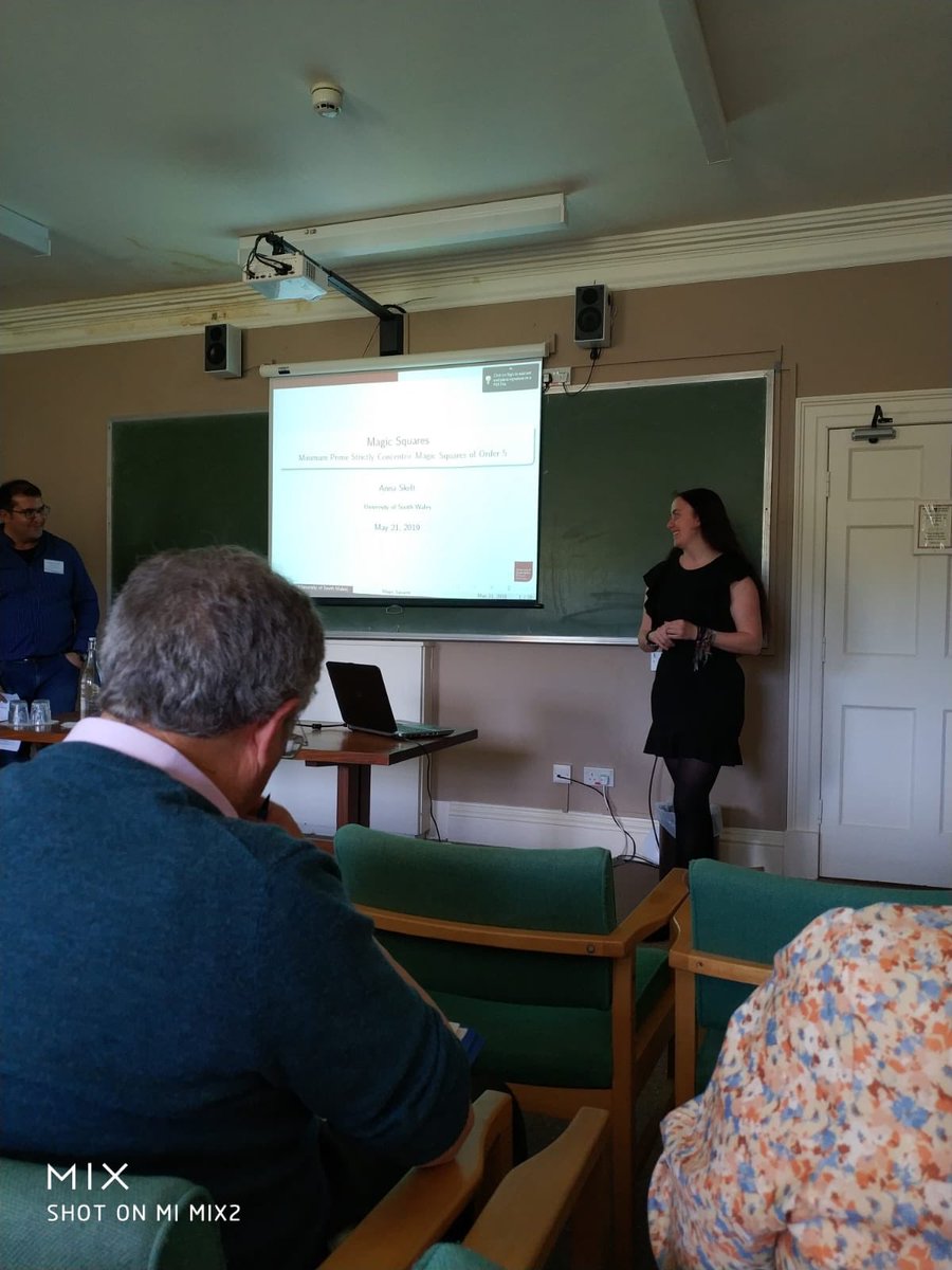 First talk of the summer completed and I don’t think it went terribly 💪🏻🎉 #maths #gregynog #conference