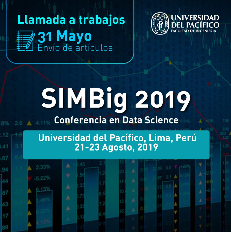 UdelPacifico's tweet photo. Sé parte de la 6 Conferencia Internacional sobre Gestión de la información y Big Data, #SIMBig 2019 enviando tu trabajo de investigación hasta el 31 de mayo. 💡Conoce a los expositores quienes comparartirán sus conocimientos sobre Ciencia de Datos, Biomedicina y más 👇 https://t.co/p0ohKHSlwH