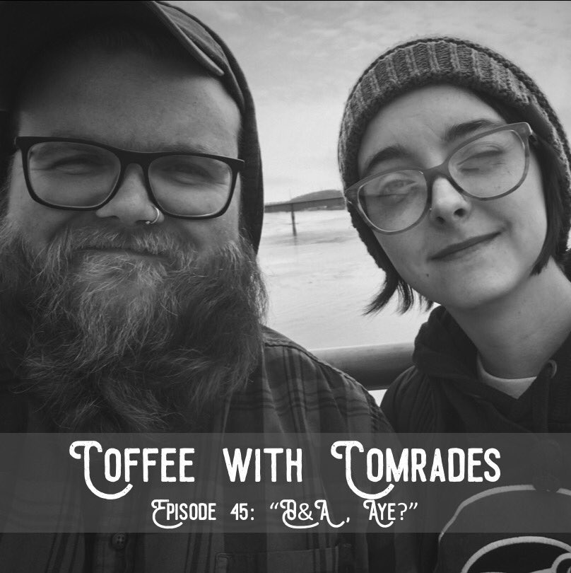 coffeewcomrades's tweet image. Ep. 45: “Q&amp;amp;A, Aye?”

Hey, y’all! This week, we’re sharing a Q&amp;amp;A session we recorded about a month back. The first chunk is filled with goofy inquiries. In the second half, we chat about life and books and politics. We hope ya dig it.

coffeewithcomrades.com/episode-47-qa-…

RT, comrades!