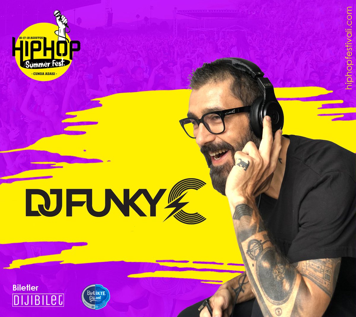 Türkiye'nin ilk kamplı hip hop festivali Hip Hop Summer Fest.'te Türkiye'nin en iyi DJ'lerinden biri olan @djfunkycmusic unutulmaz bir party yaşatacak.🕺

Kampanyalı biletler Dijibilet.com'da.  #hiphopsummerfest2019 #djfunkyc