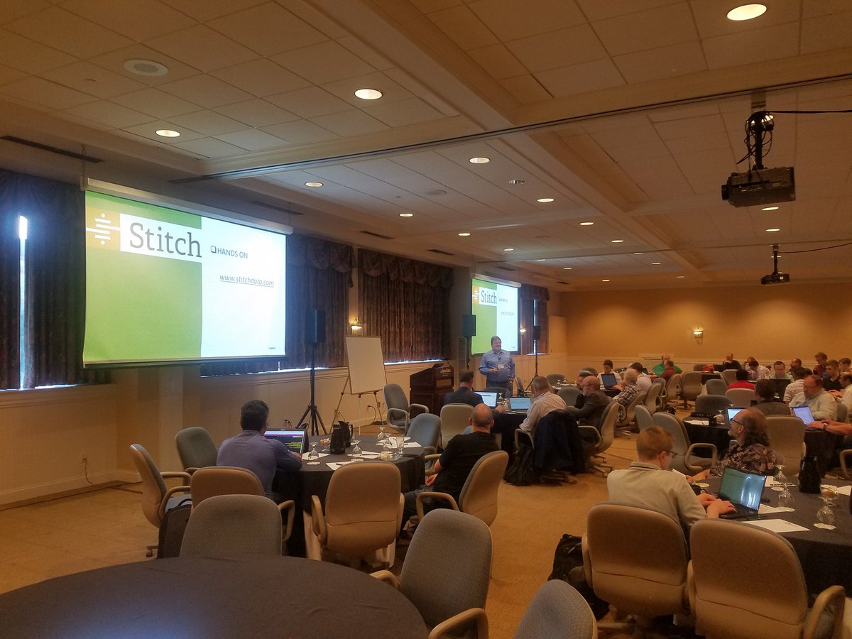 #wwdvc  #DataVault Mr <a href="/DaleTAnderson/">DaleTAnderson</a> getting everyone going with <a href="/stitch_data/">Stitch Data</a> loader and building their psa for the example #DataVault. <a href="/Talend/">life</a> good turn out!