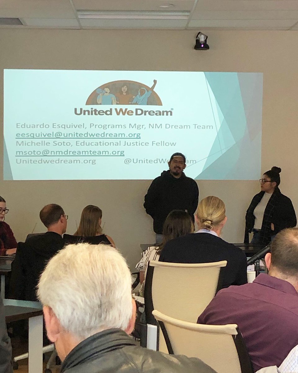 NMVoices's tweet image. We were thrilled to attend Impact &amp;amp; Coffee this morning, in support of youth #immigration advocates(@UNITEDWEDREAM) as well as our friends in the #LGBTQ community (@abq_pride)! Such a good feeling to be in a space with these amazing fellow organizers. #mobilizechange