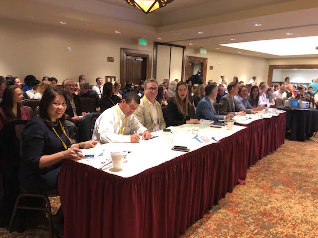 PECG's tweet photo. PECG President @barros_cathrina judging the @AASHTOSpeaks TRAC Bridge Challenge currently in progress. Best of luck to the two teams from CA! https://t.co/vCBe4iv4Ds