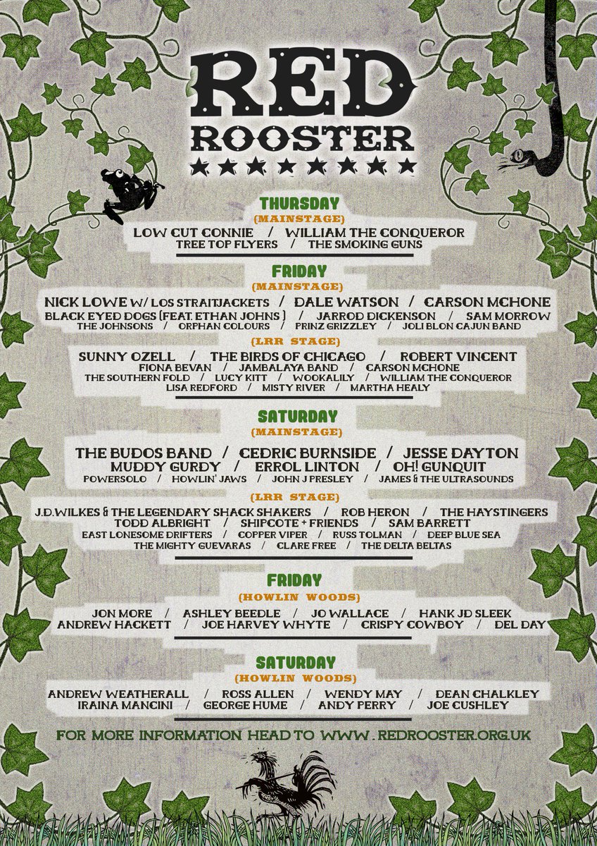 Two weeks to go! We're so excited to bring the show to <a href="/RedRoosterFest/">Red Rooster</a>, which is happening at Euston Hall, Suffolk, UK, from 30th May to 1st June 2019! Get your tickets here:bit.ly/RedRooster19 #RedRooster19