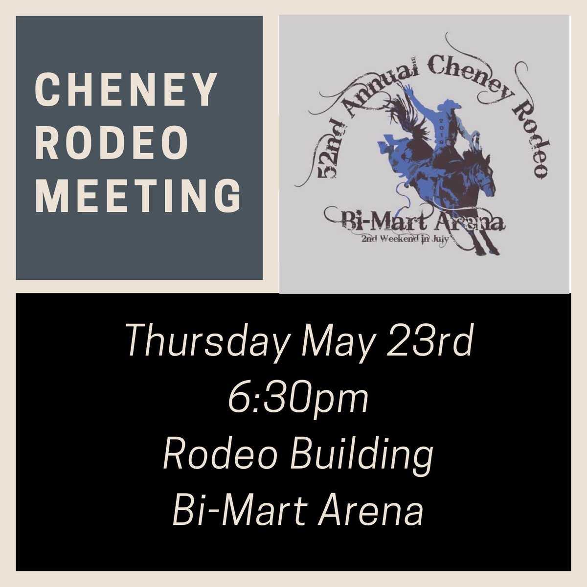 Cheney Rodeo At Cheneyrodeo Twitter