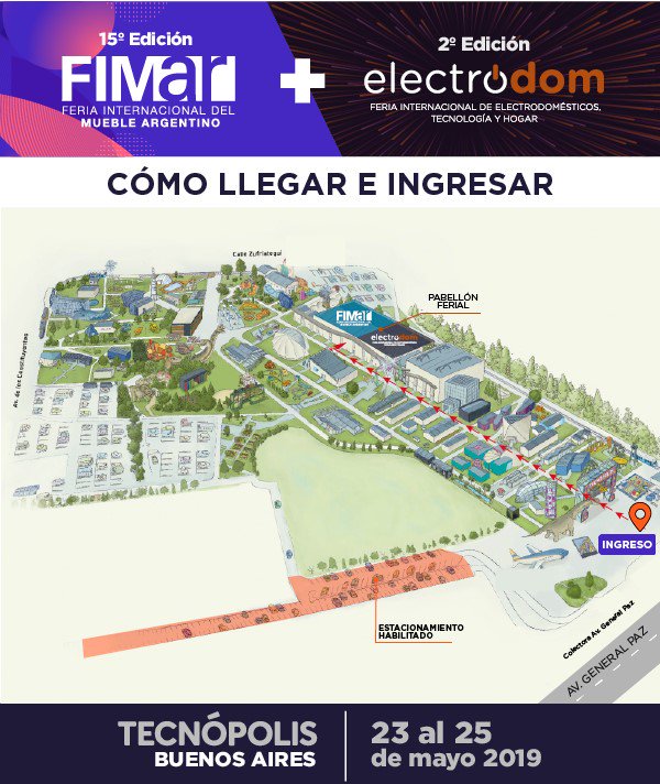 expoelectrodom's tweet photo. Ya llega la Feria Internacional de Electrodomésticos, Tecnología y Hogar. Del 23 al 25 de mayo en Tecnópolis, Buenos Aires.
¡Lo esperamos!
https://t.co/2jvUEyyqyG

#EdicionAnual #Electrodom #2019 #Tecnópolis #BsAs #Feria #Electrodomesticos #Tecnologia #Hogar https://t.co/0nrkzWYwAh